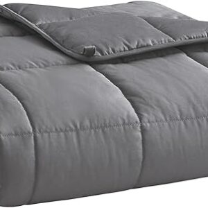 Dark Grey 15lb Weighted Blanket for Adults, 48"x72"