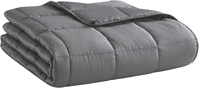 Dark Grey 15lb Weighted Blanket for Adults, 48"x72"